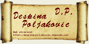 Despina Poljaković vizit kartica